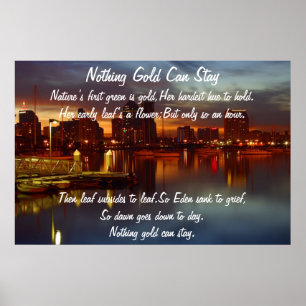 Nichts Gold Bleibe Poster