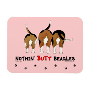 Nichts Hintern-Beagles Magnet