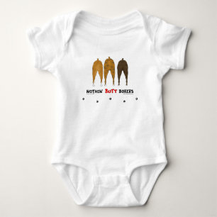 Nichts Hintern-Boxer Baby Strampler