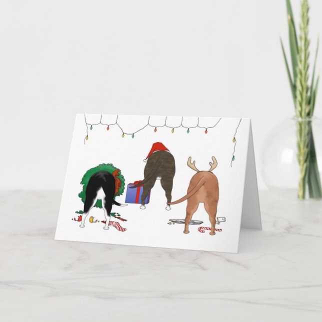 Nichts Hintern ein Staffie Weihnachten (Vorderseite)