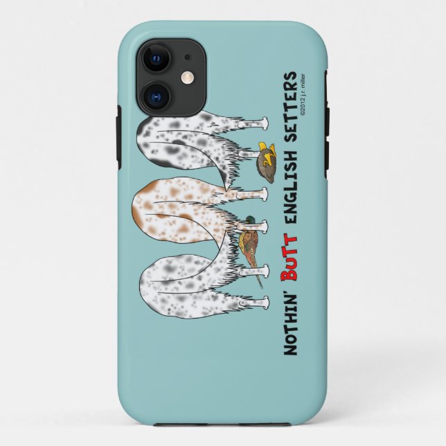 Nichts Hintern-englische Setzer Case-Mate iPhone Hülle (Rückseite)