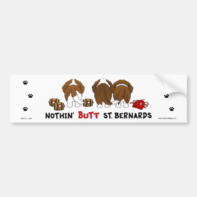 Nichts Hintern-Heiliges Bernards Autoaufkleber (Vorne)
