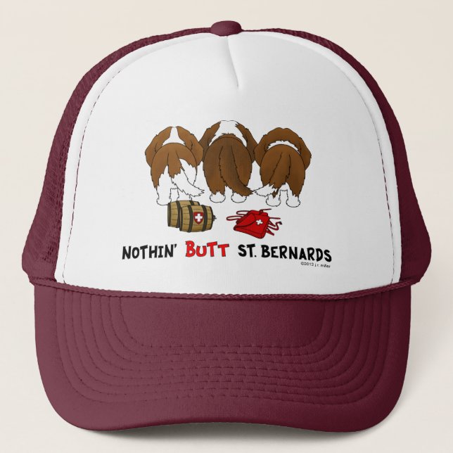Nichts Hintern-Heiliges Bernards Truckerkappe (Vorderseite)