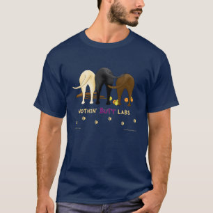 Nichts Hintern-Labrador-u. Stock-Dunkelheits-T - T-Shirt