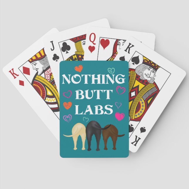 Nichts Hintern Labradore! Spielkarten (Rückseite)