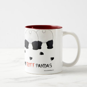 Nichts Hintern-Panda-Tasse Zweifarbige Tasse
