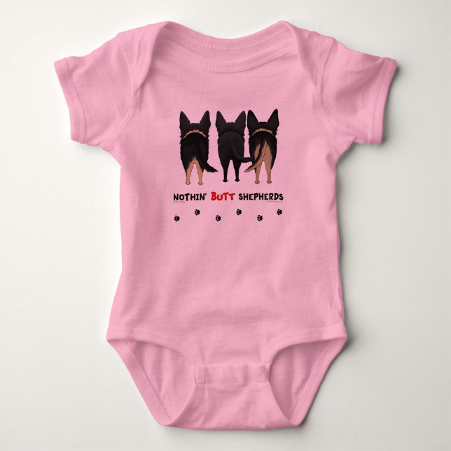 Nichts Hintern-Schäfer Baby Strampler (Vorderseite)