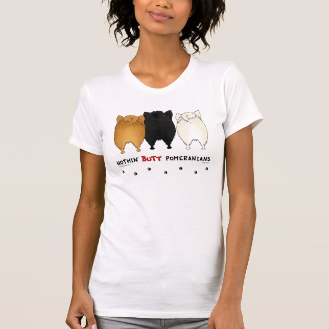 Nichts Hintern-Spitz-helles Shirt (Vorderseite)