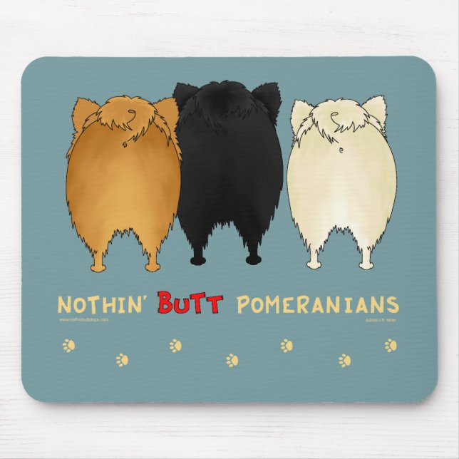 Nichts Hintern-Spitze Mousepad (Vorne)