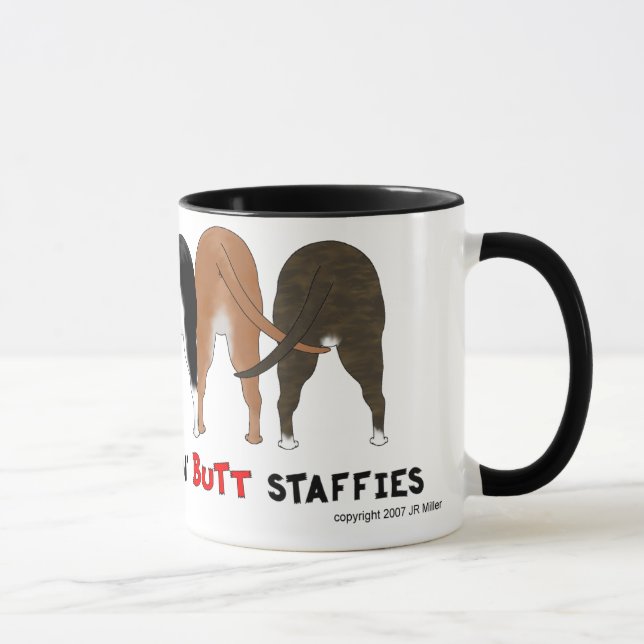 Nichts Hintern Staffies Tasse (Rechts)