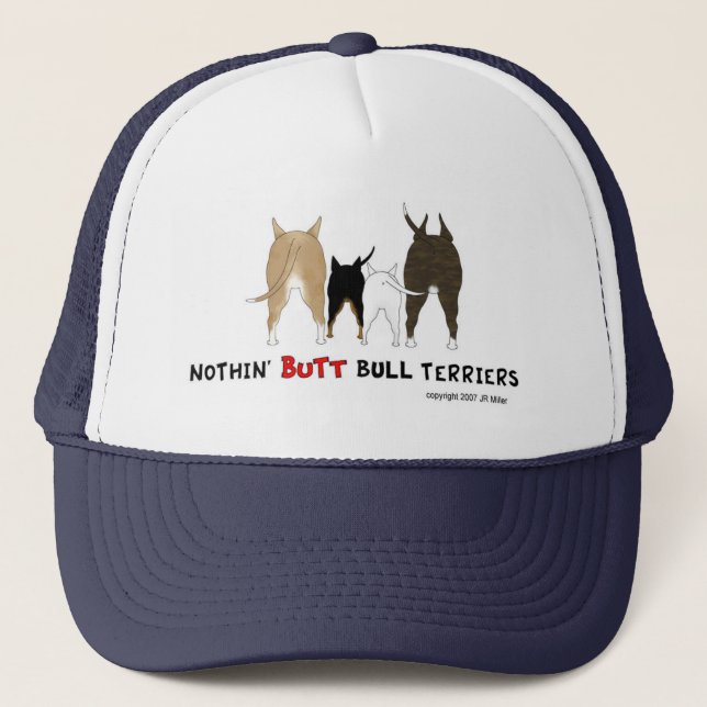 Nichts Hintern-Stier-Terrier-Kappe Truckerkappe (Vorderseite)