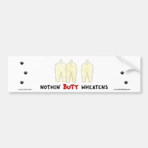 Nichts Hintern Wheatens Autoaufkleber