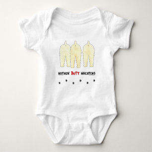Nichts Hintern Wheatens Baby Strampler