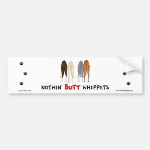 Nichts Hintern Whippets Autoaufkleber
