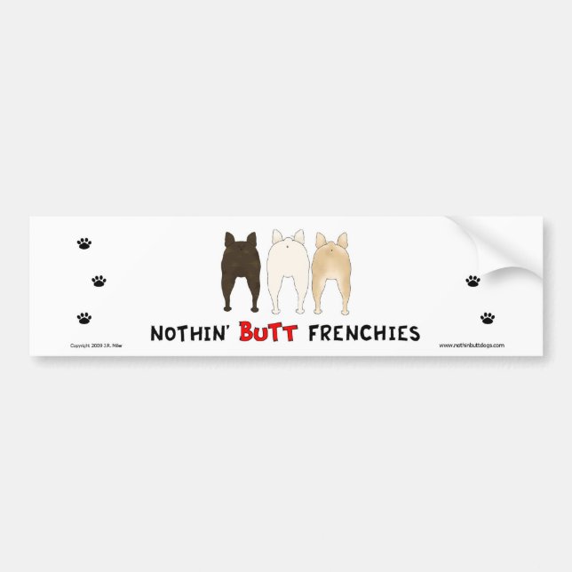 Nichts Hinternfrenchies-Autoaufkleber Autoaufkleber (Vorne)