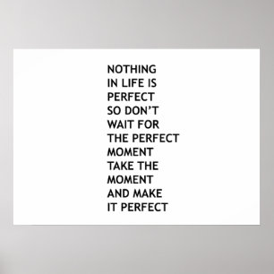 Nichts im Leben ist perfekt Poster