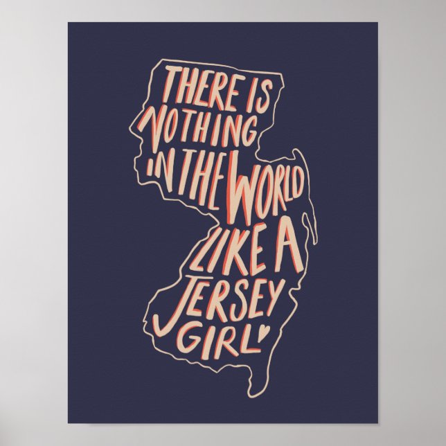 Nichts in der Welt ist wie ein Jersey-Mädchen Poster (Vorne)