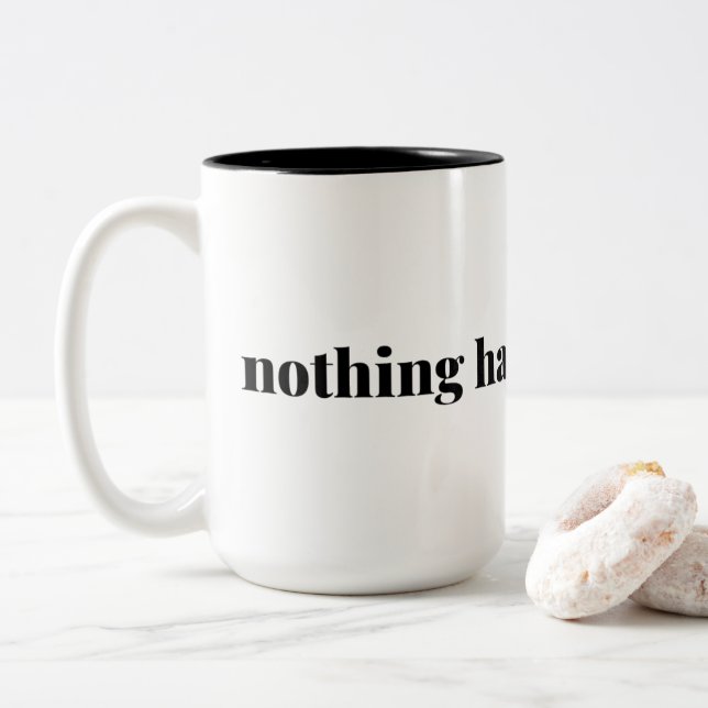 Nichts ist 15 oz falsch gelaufen. Tasse (Mit Donut)