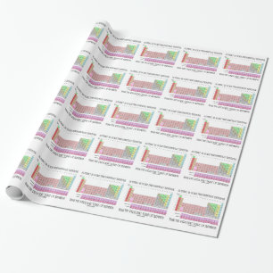 Nichts ist grundlegender elementare periodische T Geschenkpapier