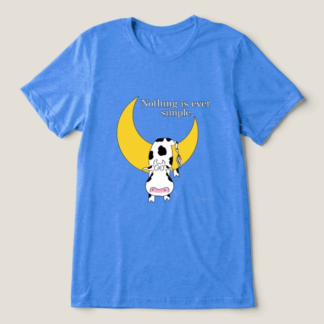 NICHTS IST JE EINFACH VON Sandra Boynton Tri-Blend Shirt (Design Vorderseite)