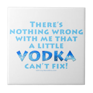 NICHTS IST MIT MIR FALSCH, WODKA KANN KEINE KERAMI FLIESE