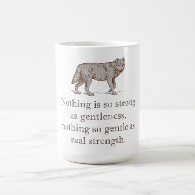 Nichts ist so stabil wie Gleichgültigkeit Kaffeetasse (Mittel)