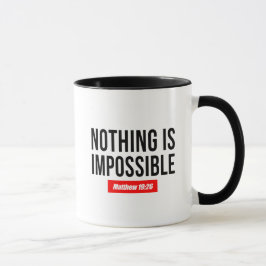 Nichts ist unmöglich Matthew 19:26 Tasse
