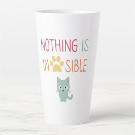 Nichts ist unmöglich (unmöglich), niedliche Katzen Milchtasse