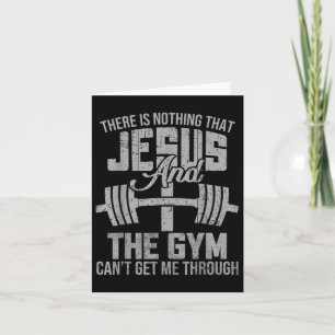 Nichts Jesus und die Gym-Fitness Christlich Workou Karte
