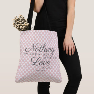 Nichts kann uns trennen.... Pink-weiße Polka-Punk Tasche