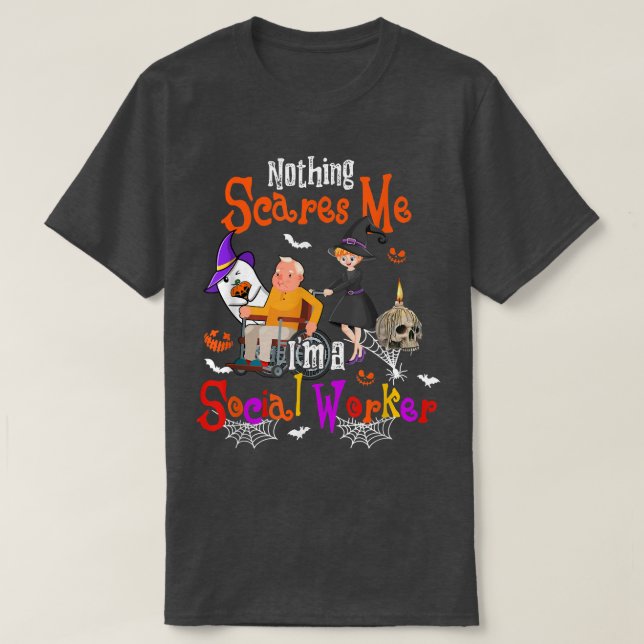 Nichts kümmert mich, ich bin ein Sozialarbeiter Ha T-Shirt (Design vorne)