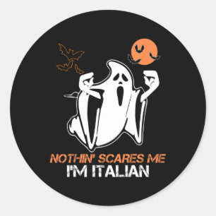 Nichts kümmert mich, ich bin italienischer Geist H Runder Aufkleber
