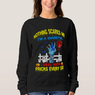 Nichts kümmert mich um mich als Diabetiker, mit de Sweatshirt
