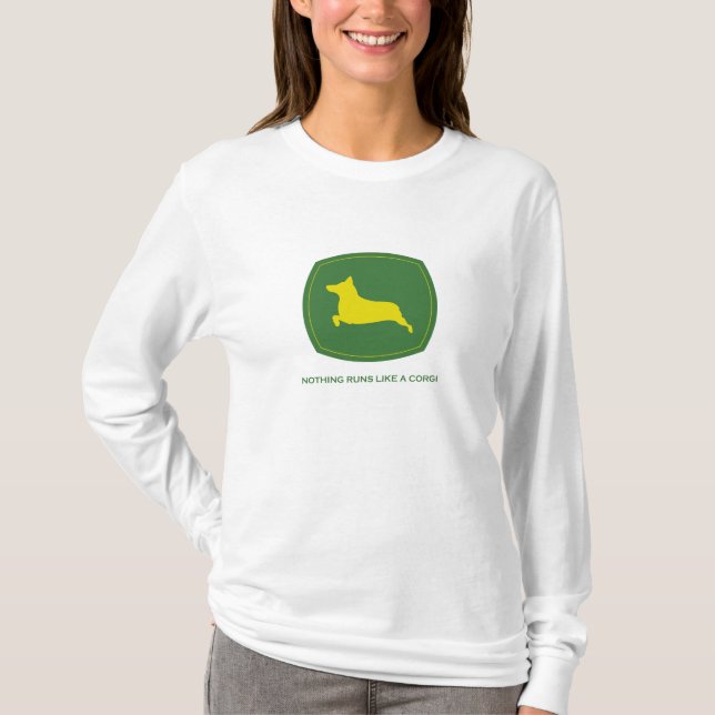 Nichts läuft wie ein Corgi-DamenHoodie T-Shirt (Vorderseite)