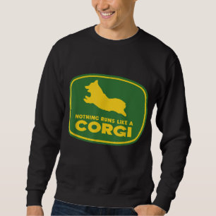 Nichts läuft wie ein Corgi - ein lustiger Hundebes Sweatshirt