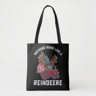 Nichts läuft wie ein reiner Traktor-Rentier Tasche