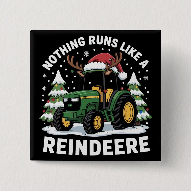 Nichts läuft wie ein reiner Weihnachtslehrer Button (Vorderseite)