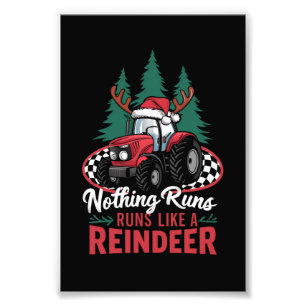 Nichts läuft wie ein Rentier Weihnachtslehrer Fotodruck