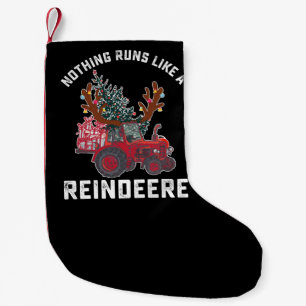 Nichts läuft wie ein Rentierschlepper Rentier Kleiner Weihnachtsstrumpf
