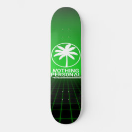 Nichts Personal Synthwave Grid Skateboard