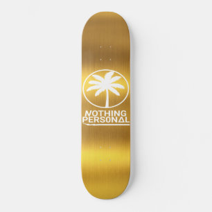 Nichts persönliches Gold Deck Skateboard