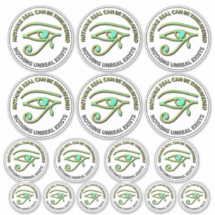 Nichts Real kann bedroht werden Aufkleber