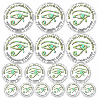 Nichts Real kann bedroht werden Aufkleber