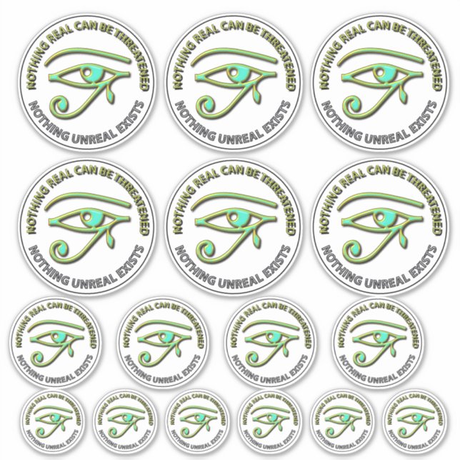 Nichts Real kann bedroht werden Aufkleber (Vorderseite)