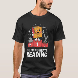 Nichts schlägt das Lesen von lustigem Buchliebhabe T-Shirt