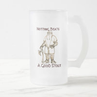 Nichts schlägt einen guten Stout (mattierte Tasse)