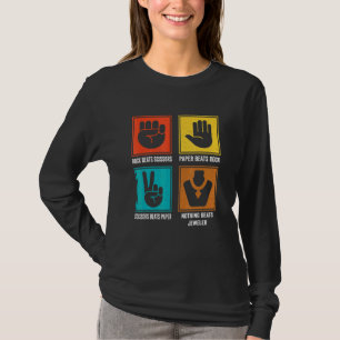 Nichts schlägt Juwelier Cool Lapidary Schmuck Gold T-Shirt