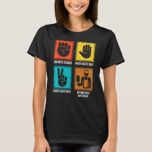 Nichts schlägt Metzger Fleisch Cutter Schlachter F T-Shirt
