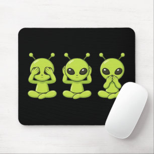 Nichts sehen, nichts hören, nichts sagen mousepad