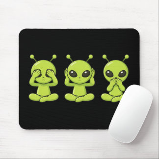 Nichts sehen, nichts hören, nichts sagen mousepad